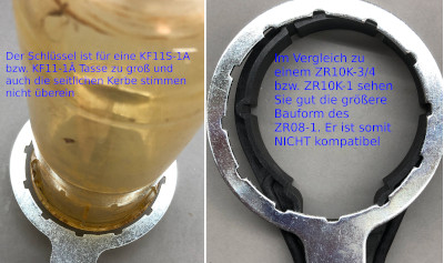 ZR08-1A im Grössenvergleich zu ZR10K-3/4 und KF11S-1A
