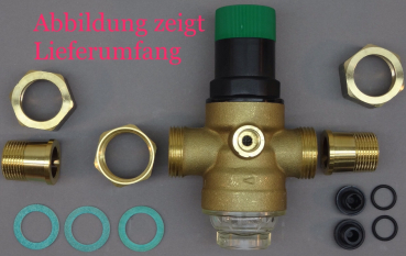 Preview: D06F-3/4-Links (Überwurfmutter und 3/4" Verschraubungsset)