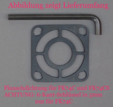 Flanschdichtung (Dichtung+Schlüssel)