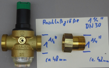 Preview: HS10 1 1/4"/DN30 durch Druckminderer ersetzen