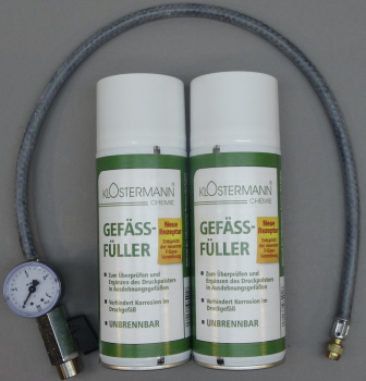 Set: 2xFüllgas (unbrennbar) 1xAdapter (Afriso)