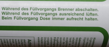 12 x Klostermann Füllgas (unbrennbar)