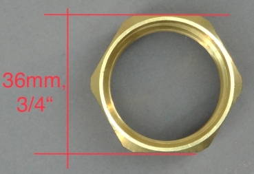 Messingmuffe Rechts - Linksgewinde 1" Innengewinde