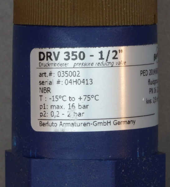Druckminderer 1/2", DRV 350