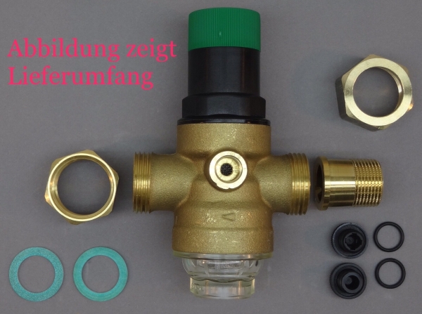 D06F-3/4-Links (mit Überwurfmutter und Verschraubung 3/4")