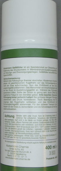 Klostermann Füllgas (unbrennbar)