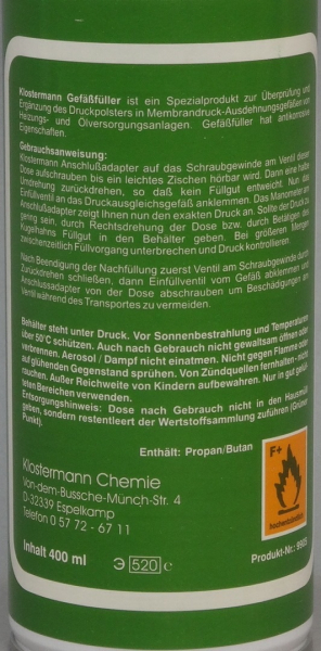 Set Stecken: 2xFüllgas(brennbar) 1xAdapter