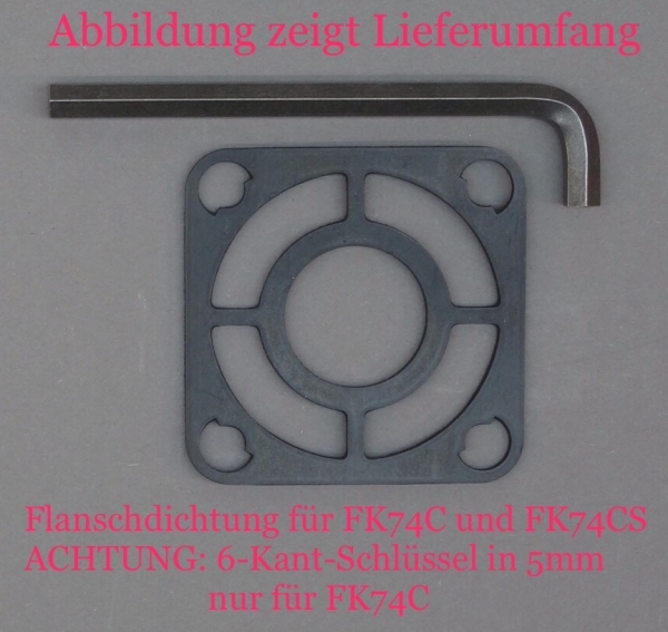 Flanschdichtung (Dichtung+Schlüssel)