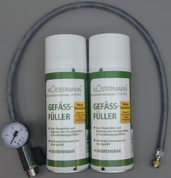 Set: 2xFüllgas (unbrennbar) 1xAdapter (Afriso)