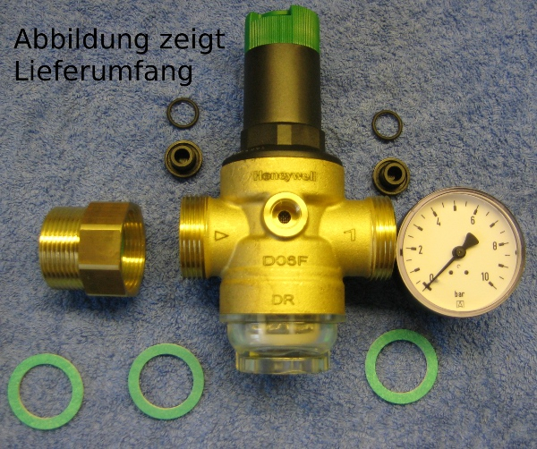 HS10 1"/DN25 durch Druckminderer ersetzen