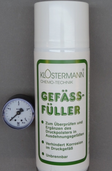 Ersatzmanometer und eine Füllgasdose