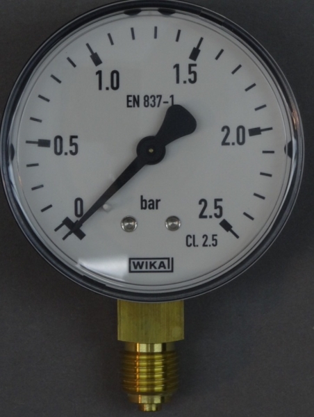 Manometer 0-2,5bar WIKA (radial)