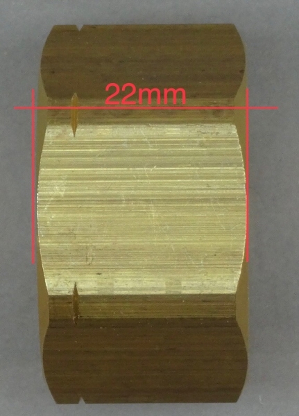 Messingmuffe Rechts - Linksgewinde 1" Innengewinde