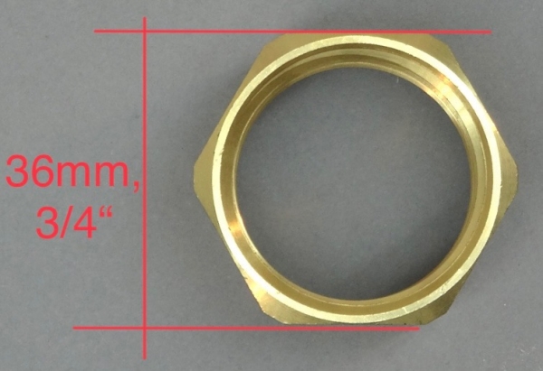 Messingmuffe Rechts - Linksgewinde 1" Innengewinde