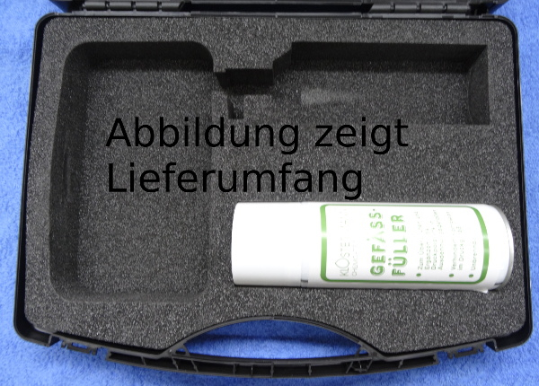 Kofferset für Füllgasadapter (eine Dose)