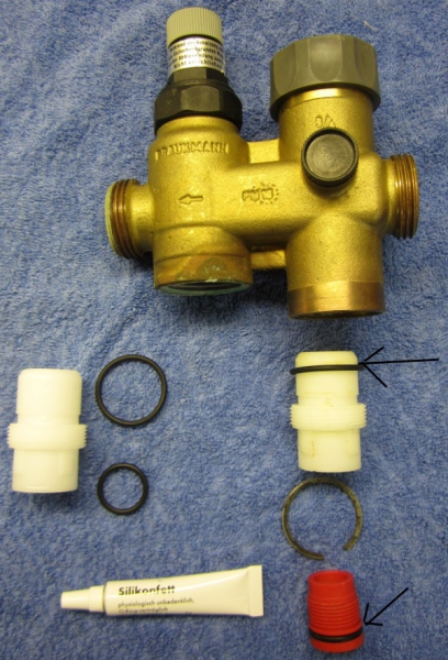 O-Ring-Satz + Rückschlageinsatz 3/4" und 1"