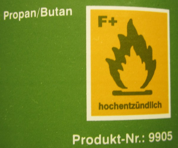 Set Stecken: 2xFüllgas(brennbar) 1xAdapter