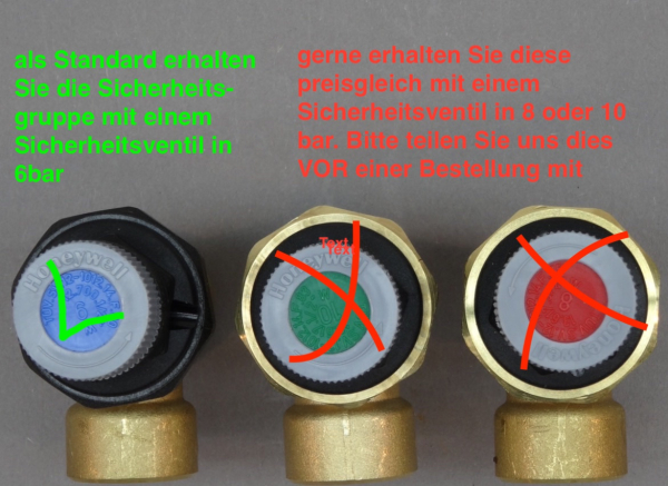 Sicherheitsventil für Honeywell SG160S SG160SD